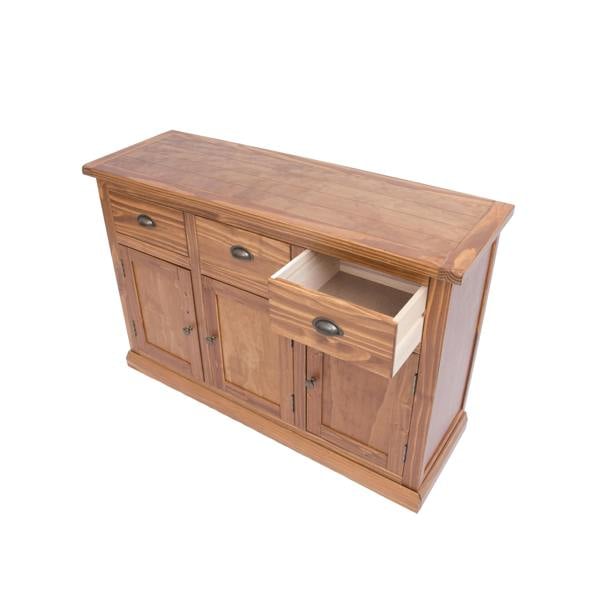 Cabinet Bits Tirolo Lacquered 3 Drawer 3 Door Sideboard Brass Cup Handle