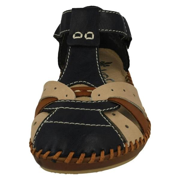 Rieker Ladies Rieker T-Bar Cut Out Detailed Antistress Shoes M1655