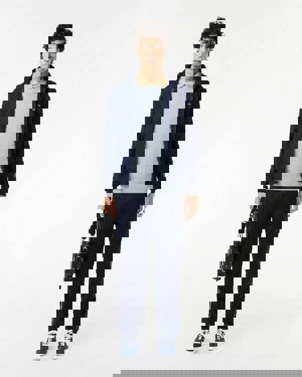 Lacoste Mens Organic Cotton Crew Neck Sweater - Phoenix Blue J2G - CHO - Designer Mens Jumpers