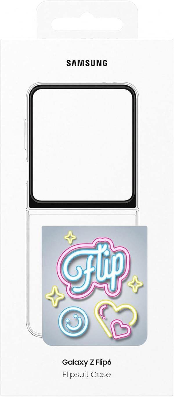 Samsung Galaxy Z Flip 6 Neon Flipsuit Case Grey - EF-ZF741CTEGWW