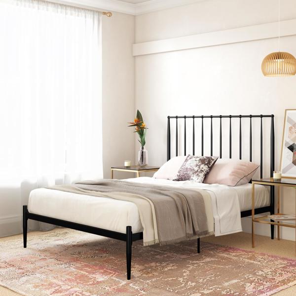 Dorel Home Giulia Modern Metal Bed Black - Double