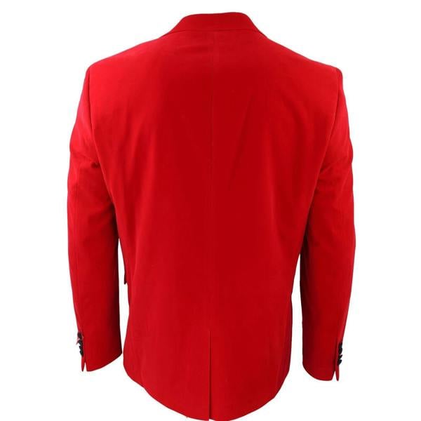 TruClothing Mens Red Velvet Dinner Tuxedo Suit Jacket Blazer
