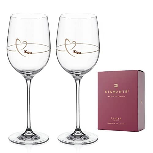 'Heart of Gold' Wine Glasses - Set of 2