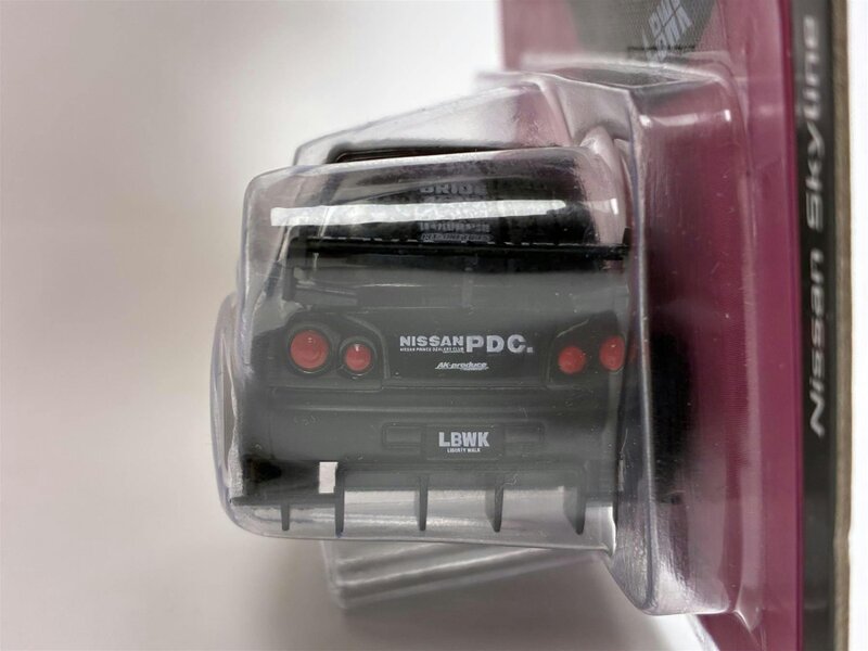 MCSlots Nissan Skyline GT-R R34 LB-ER34 Silhouette Skyline Black Qube Carz 6cm QZ00401BL