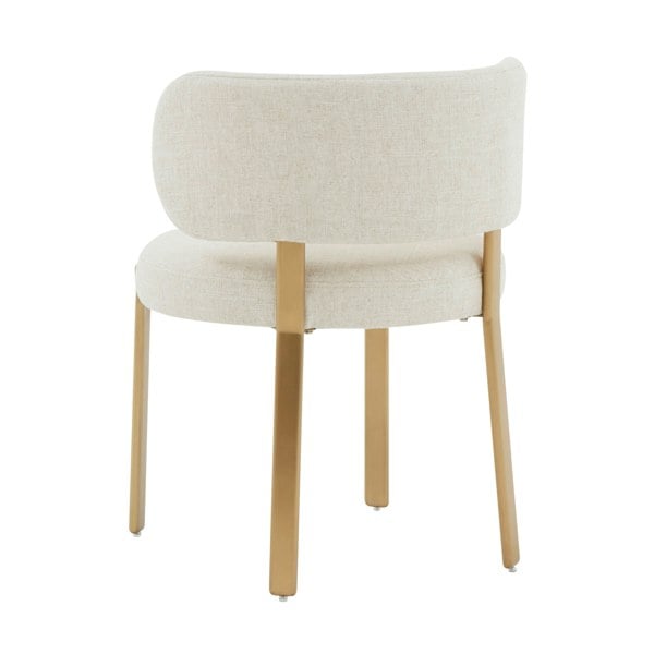 Furniture Edit Margaret Cream Performance Linen Dining Chair