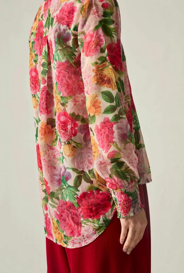 James Lakeland Botanical Floral Print Blouse