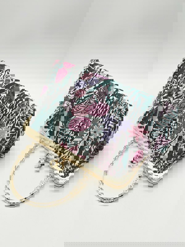 SVNX Floral Embroidered Clutch bag