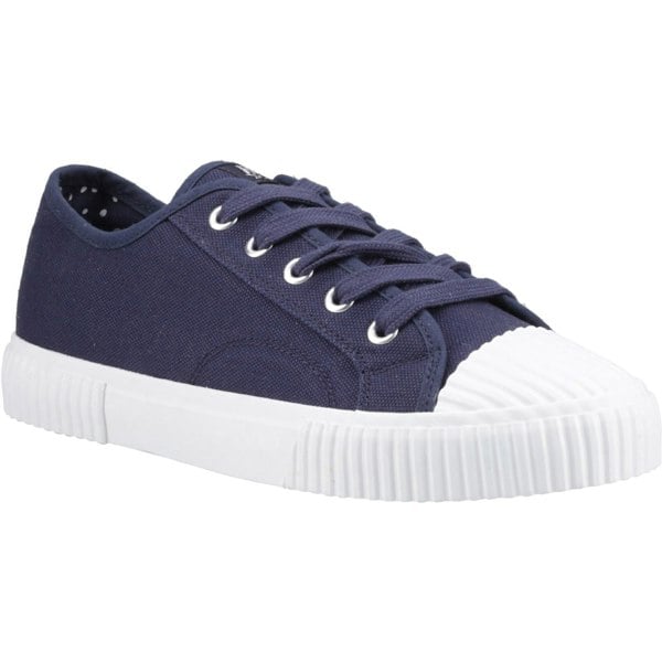 Hush Puppies Freya Canvas Textile Women's Navy Trainers