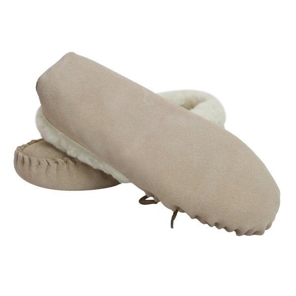 Eastern Counties Leather Womens/Ladies Soft Sole Sheepskin Moccasins - Camel