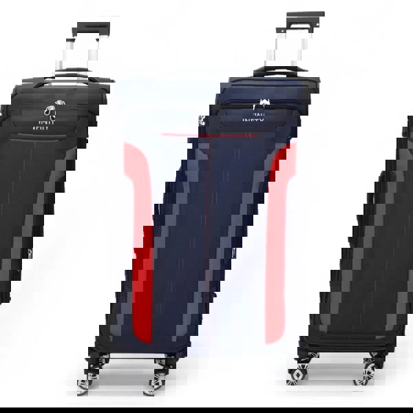 Infinity Luggage Lightweight Expandable Luggage Softshell 8 Weel Suitcase Set