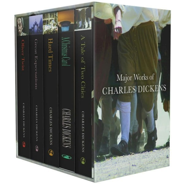 Charles Dickens 5 Book Set Great Expectations, A Tale of Two Cities, A Christmas Carol & more