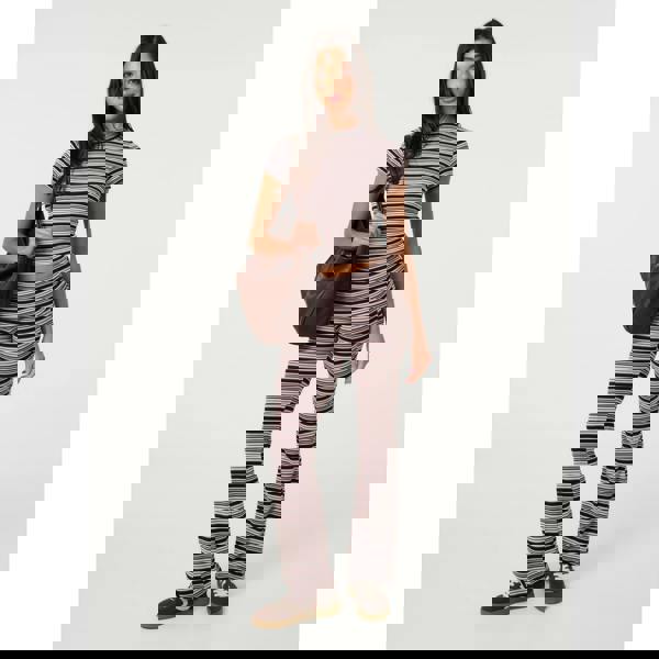 Pink Vanilla Stripe Crew Neck Baby T-Shirt