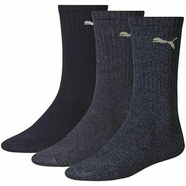 Puma Unisex Adult Crew Sports Socks (Pack of 3) - Navy