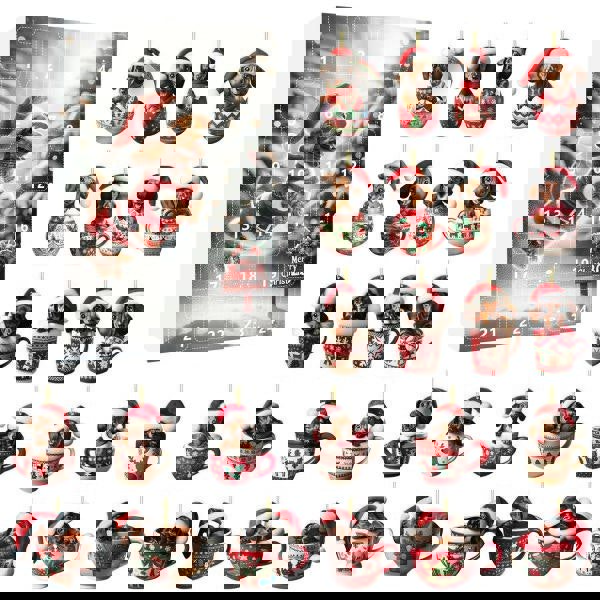 Leaper Dachshund Pendant Countdown Calendar-4 Styles