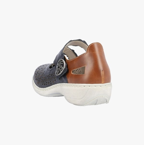 Rieker 413G4-14 Womens Shoes - Blue Multi