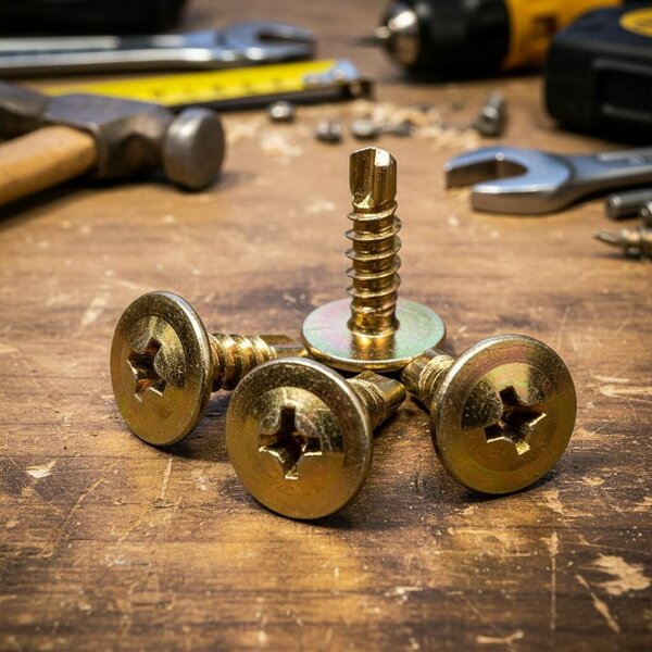 Fixaball Wafer Self Drilling Drywall Screws Zinc BZP