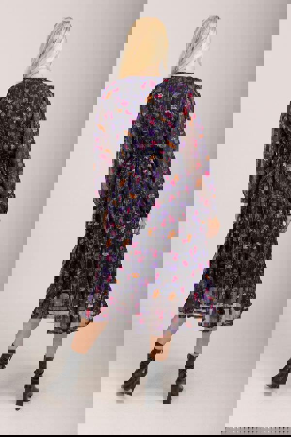 Mudflower Floral Lurex Dress