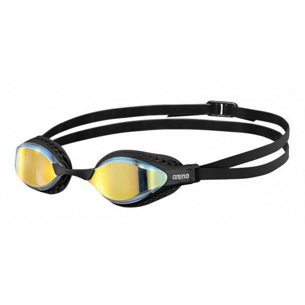 Arena Unisex Adult Airspeed Swimming Goggles - Yellow/Copper/Black - 