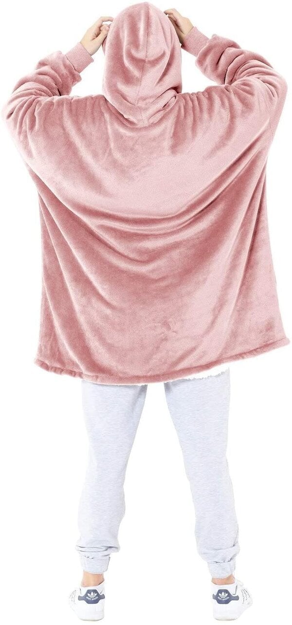 BEAMFEATURE Eskimo Sherpa Hoodie Blush