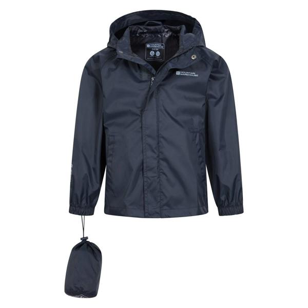 Mountain Warehouse Childrens/Kids Pakka II Waterproof Jacket - Dark Blue - 