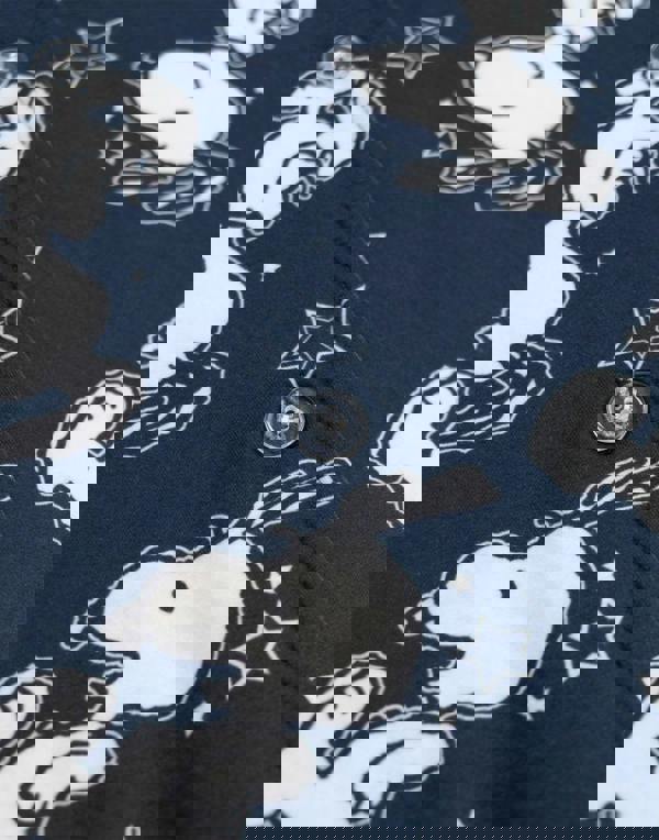 Peanuts Womens Blue Snoopy Long Sleeve Long Leg Pyjama Set