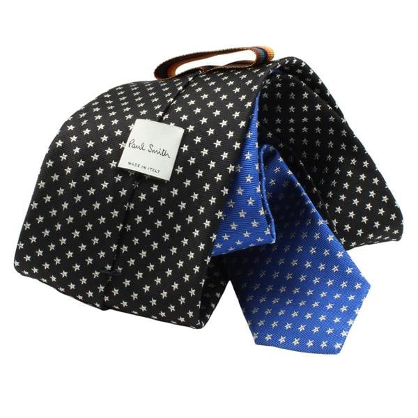 Paul Smith silk tie in a star jacquard pattern