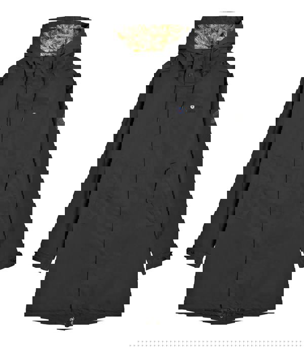 Lambretta Mens Waterproof Paisley Hooded Classic Badge Parka