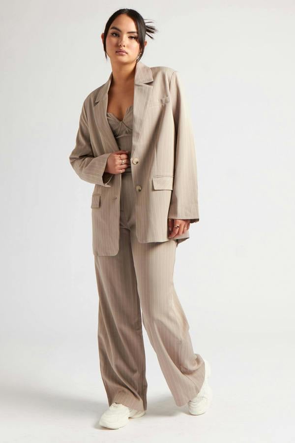 Urban Bliss Stripe Wide Leg Trouser