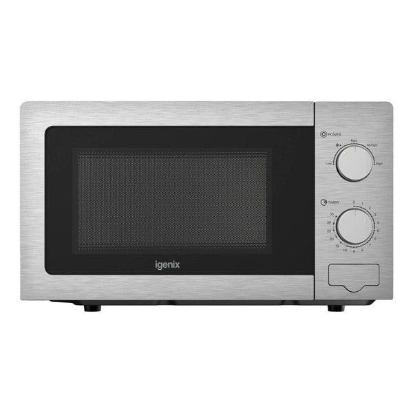 igenix Manual Microwave, 20 Litre, 5 Power Settings, 800W, Stainless Steel, IGMS02081SS