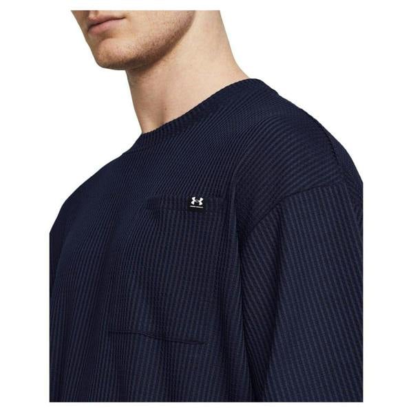 Under Armour Mens Rival Waffle T-Shirt - Blue - 
