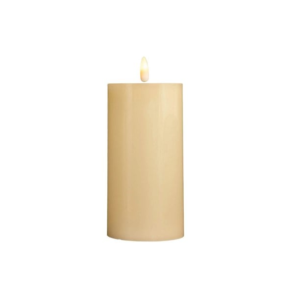 Samuel Alexander 7.5cm x 15cm Cream Wax Melted Pool Effect Candle with Timer Function and Warm White LED