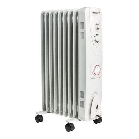 Mylek Oil Filled Electric Portable Heater Radiator with Adjustable Thermostat 2000w With Timer