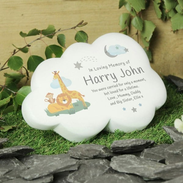 Personalised Memento Company Personalised Animal Resin Memorial Cloud