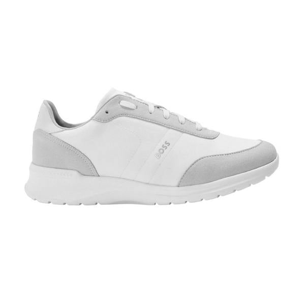 Boss Mens Extreme Leather Trainers - White - 