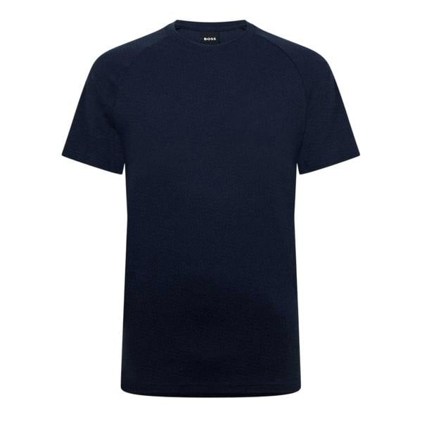 Boss Mens Plain T-Shirt - Dark Blue - 