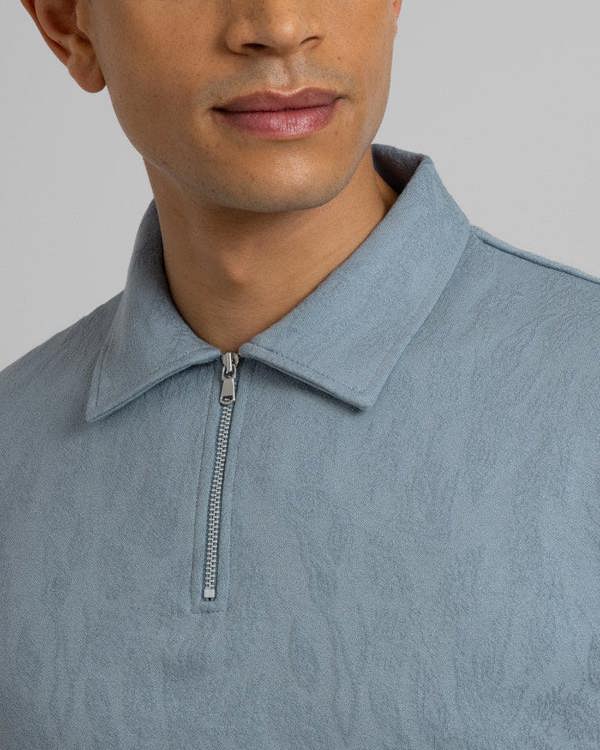 Steel & Jelly Norwood - Leaf Textured Polo Shirt
