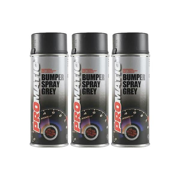 Promatic 3X Promatic Bumperspray Mid Grey Spray Paint 400ml