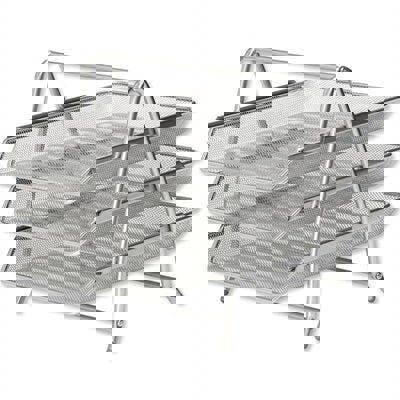 Mesh Letter Tray 3 Tier Scratch Resistant Stackable Front Load Portrait