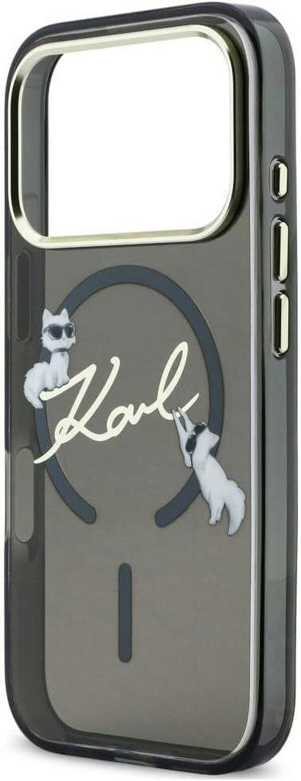 Karl Lagerfeld Script Logo Case with MagSafe for iPhone 17/18 Pro 6.3" Black - KLHMP18L5HKSCAK