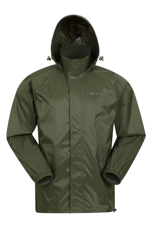 Mountain Warehouse Mens Pakka II Waterproof Jacket - Dark Khaki