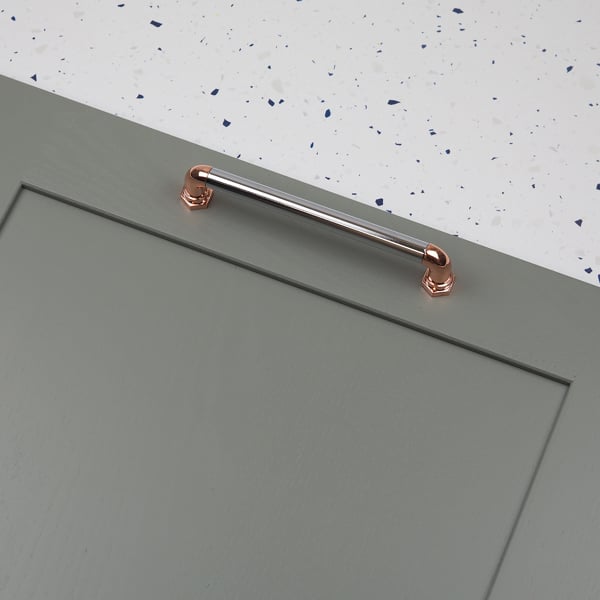 Handle & Home Copper & Chrome Industrial Handles