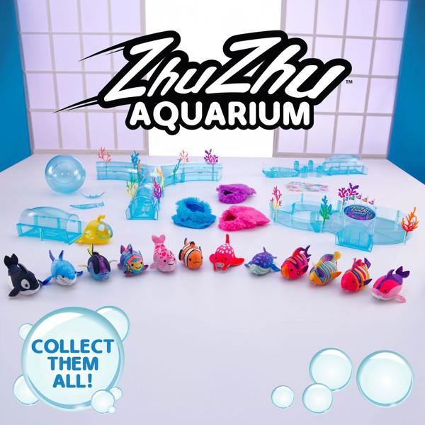 Zhu Zhu Aquarium Zhu Zhu Pets - Zhu Zhu Aquarium Interactive, Collectible Toy Fish - Wesley