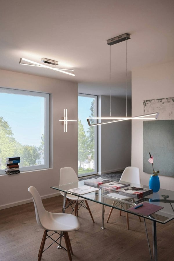 EGLO Lasana 1 LED Chrome Contemporary Ceiling/Wall Light