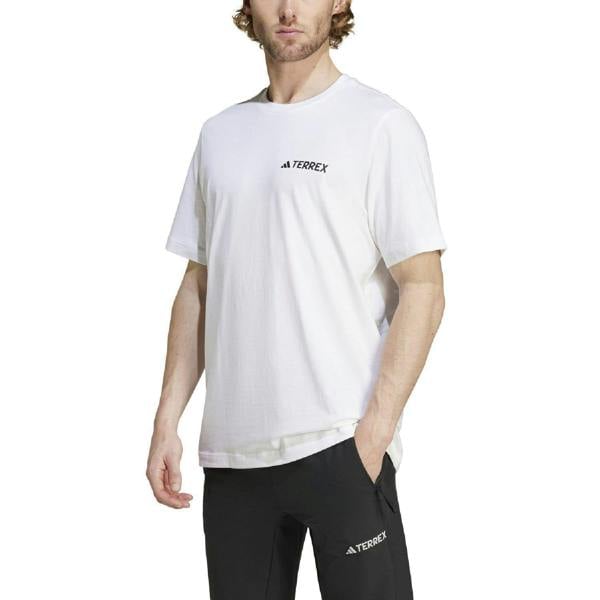Adidas Mens Terrex Mountain Graphic T-Shirt - White - 