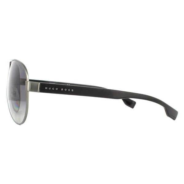 Hugo Boss Sunglasses BOSS 1241/S R80 WJ Matte Dark Ruthenium Grey Gradient Polarized