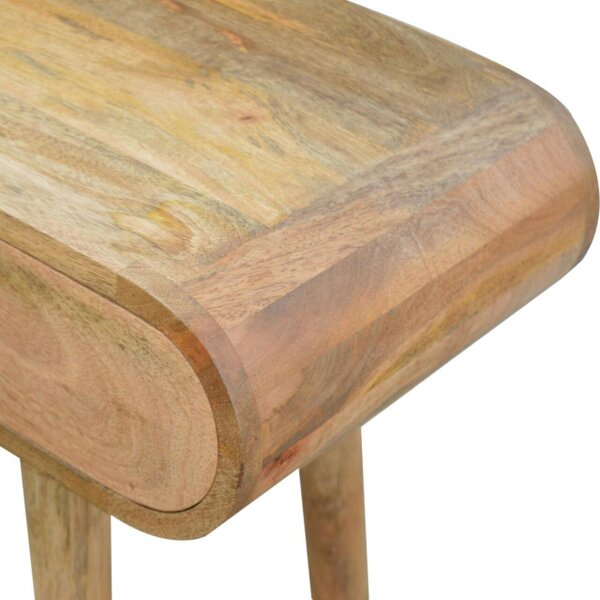 Wyld Haus Florence Oval 2 Drawer Natural Mango Wood Console Table