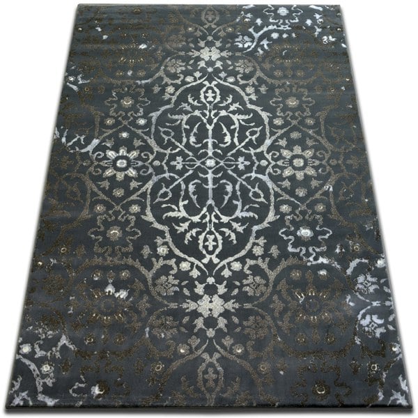 RugsX Vogue Rectangular Rug - Persian Inspired Distressed Central Medallion