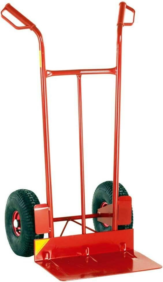 LiftMate Heavy Duty Sack Truck for Rough Terrain, Hand Trolley with Extra Large Plate & Pneumatic Wheels, 400kg Capacity