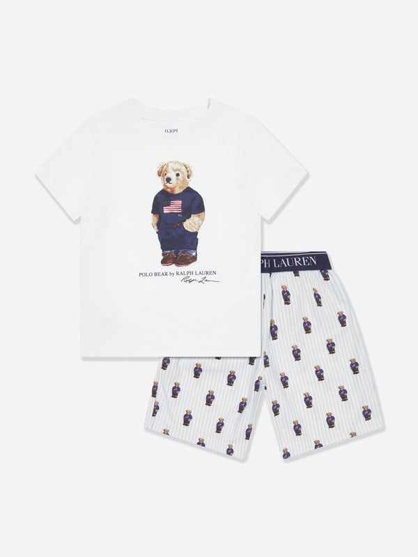 Ralph Lauren Kids Ralph Lauren Boys T-Shirt And Shorts Pyjama Set in Multicolour