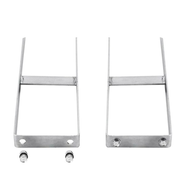 Berkfield Fence Ground Spikes 2 pcs for WPC Fence Steel 40 cm